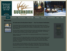 Tablet Screenshot of buckhornresort.com